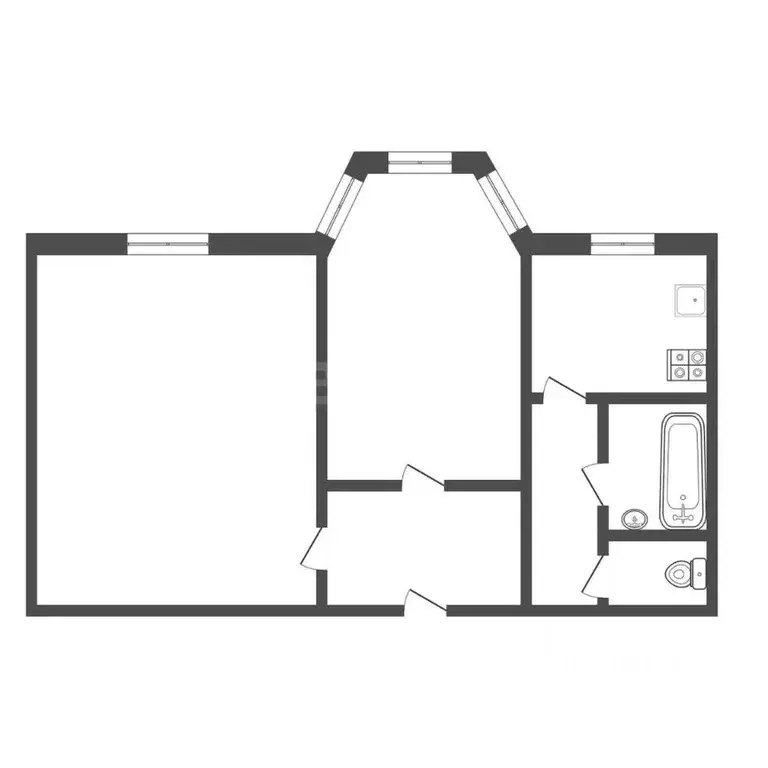 2-к кв. Тульская область, Тула ул. Рихарда Зорге, 26А (47.4 м) - Фото 2