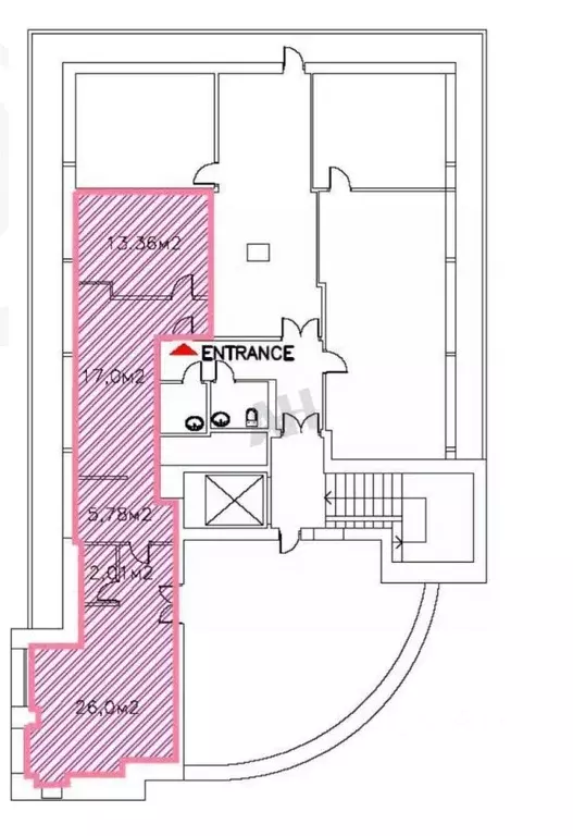 Офис в Москва Николоямская ул., 13С17 (72 м) - Фото 2