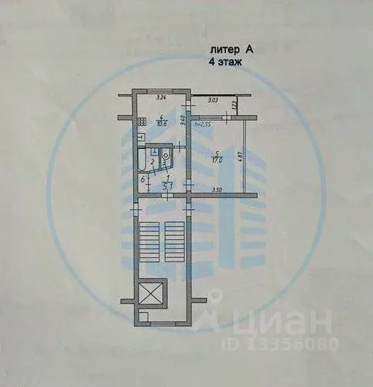 1-к кв. Ставропольский край, Ессентуки Вокзальная ул., 57а (36.4 м) - Фото 1