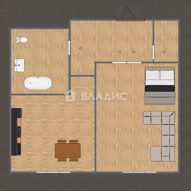 1-к кв. Ивановская область, Иваново ул. Кузнецова, 67 (60.0 м) - Фото 2