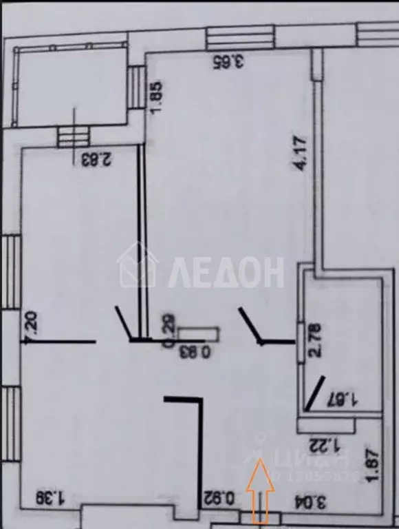 2-к кв. Омская область, Омск бул. М.М. Кузьмина, 21 (59.0 м) - Фото 2