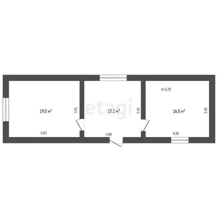 Дом в Терек, улица Хаткутова (51 м) - Фото 1