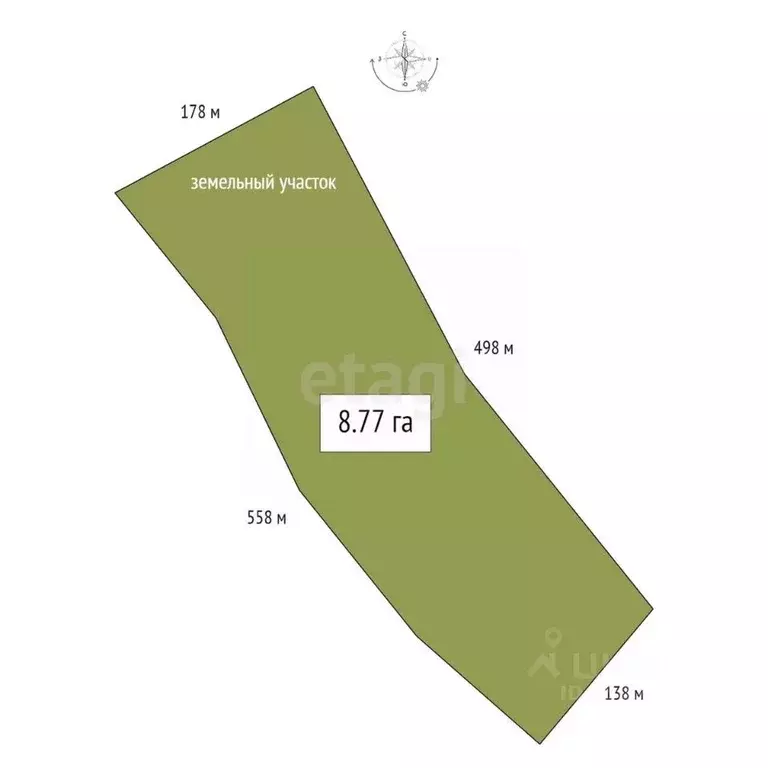 Участок в Алтай, Кош-Агачский район, с. Чаган-Узун  (877.0 сот.) - Фото 2