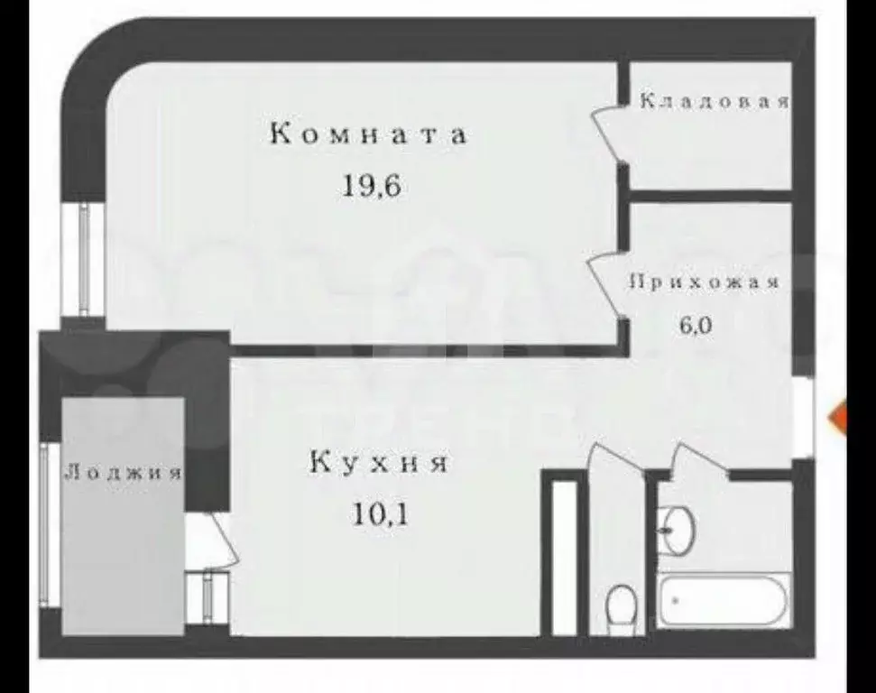 1-к кв. Санкт-Петербург Кондратьевский просп., 62к6 (44.7 м) - Фото 2