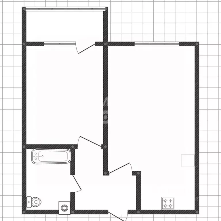 1-к кв. Липецкая область, Липецк ул. Фрунзе, 81 (40.99 м) - Фото 2