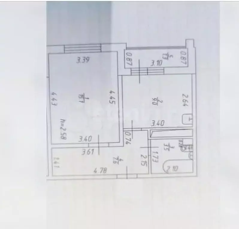 1-к кв. Татарстан, Казань ул. Генерала Махмута Гареева, 11/2 (35.2 м) - Фото 2