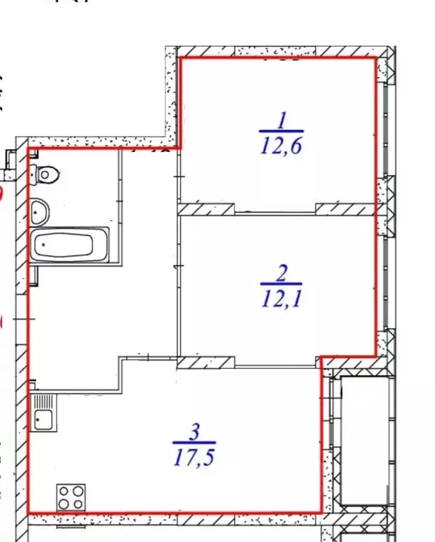 2-к кв. Свердловская область, Екатеринбург ул. Крауля, 170 (56.4 м) - Фото 2