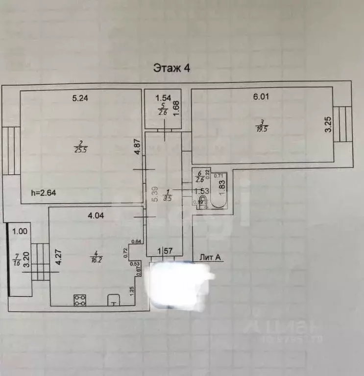 2-к кв. Татарстан, Казань ул. 2-я Старо-Аракчинская, 41А (72.8 м) - Фото 1