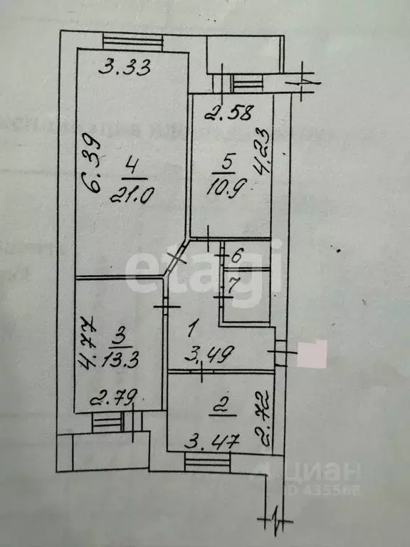 3-к кв. Белгородская область, Строитель Яковлевский городской округ, ... - Фото 2