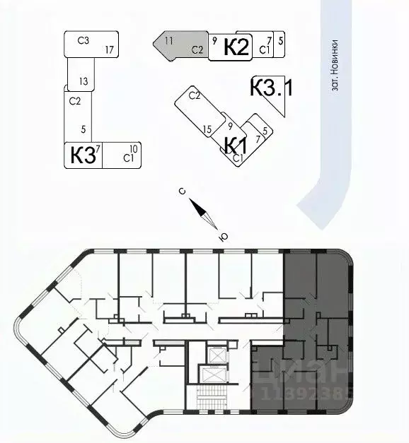 4-к кв. Москва наб. Марка Шагала, 11к2 (117.7 м) - Фото 1