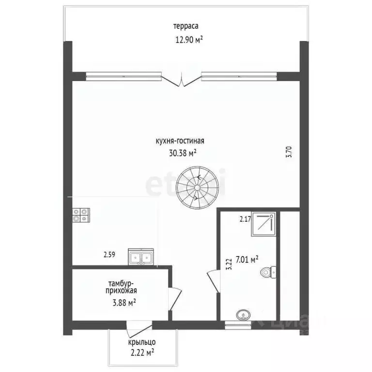 Дом в Тюменская область, Нижнетавдинский район, Березка СНТ  (71 м) - Фото 0