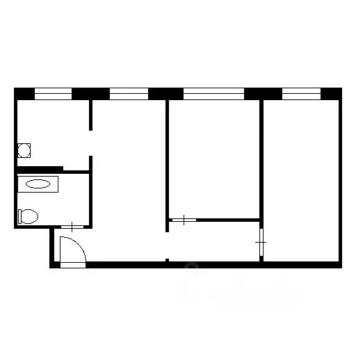 3-к кв. Псковская область, Псков Юбилейная ул., 83 (58.3 м) - Фото 1