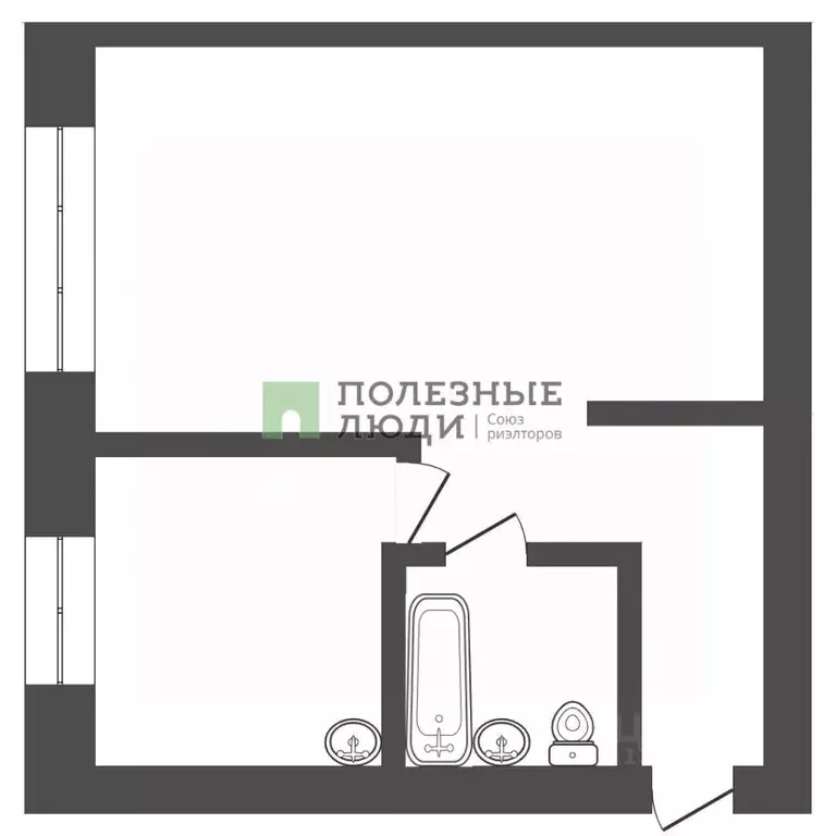 1-к кв. Томская область, Томск ул. Герцена, 74 (31.0 м) - Фото 2