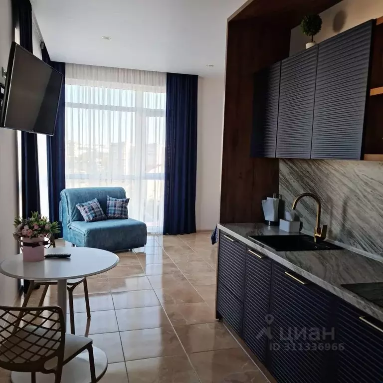 Студия Севастополь ул. Адмирала Фадеева, 48 (33.1 м) - Фото 1