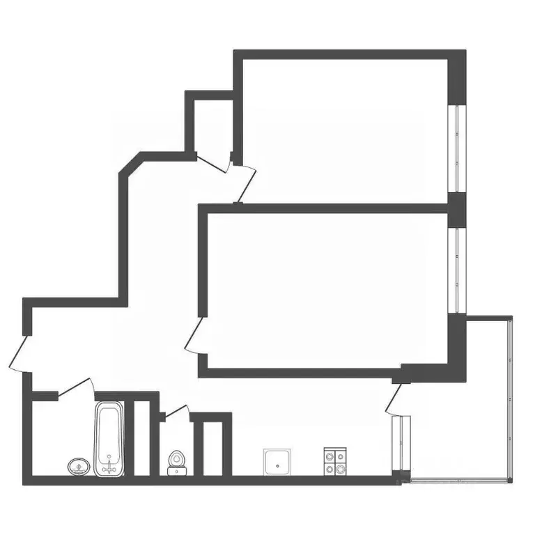 2-к кв. Тульская область, Тула просп. Ленина, 124 (58.4 м) - Фото 2