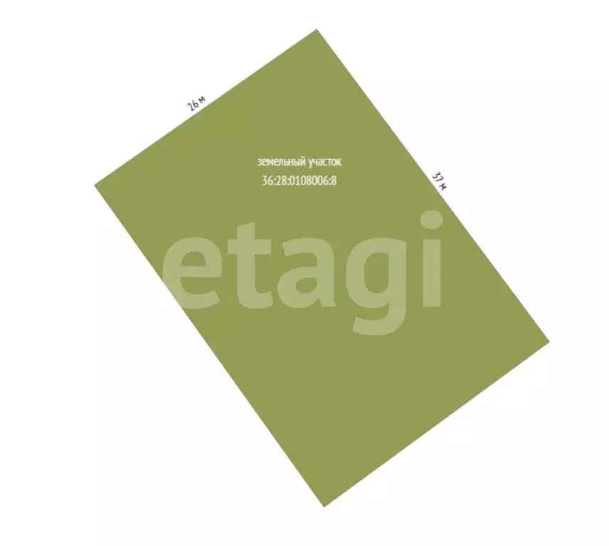 Участок в Семилуки, улица Тургенева (10 м) - Фото 1