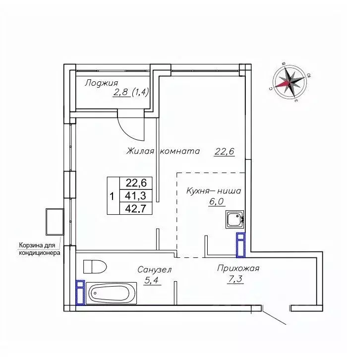 1-к кв. Приморский край, Надеждинский район, пос. Новый ул. Ленина, ... - Фото 1