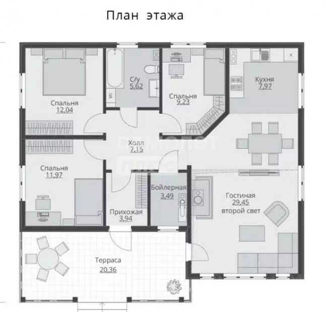 Дом в Липецкая область, Добровский муниципальный округ, с. Кореневщино ... - Фото 2