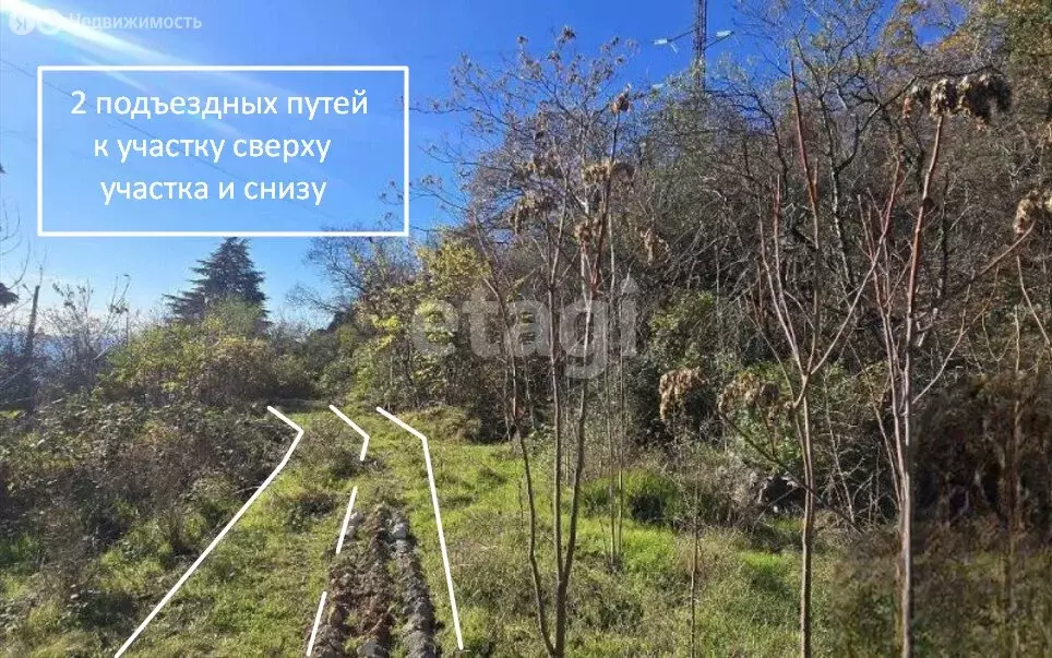 Участок в Республика Крым, муниципальный округ Ялта, посёлок ... - Фото 2