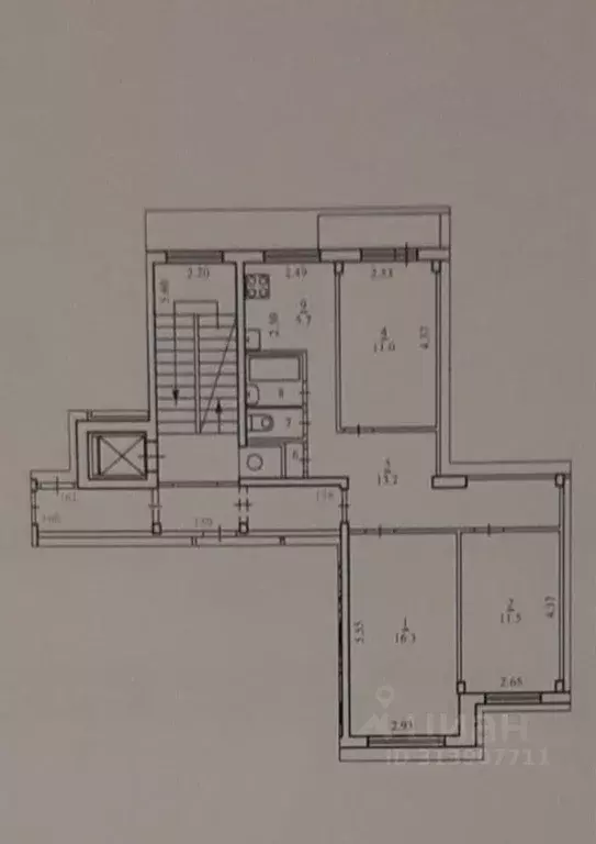 3-к кв. Архангельская область, Архангельск ул. Касаткиной, 5к1 (61.0 ... - Фото 0