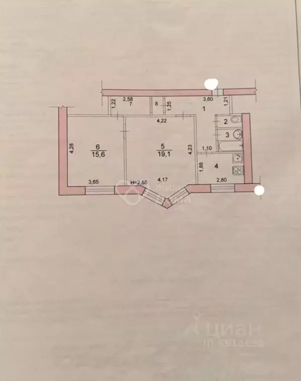 2-к кв. Волгоградская область, Волгоград Рабоче-Крестьянская ул., 5 ... - Фото 2