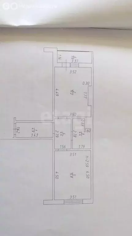 1-комнатная квартира: Казань, улица Натана Рахлина, 7Б (44.7 м) - Фото 0