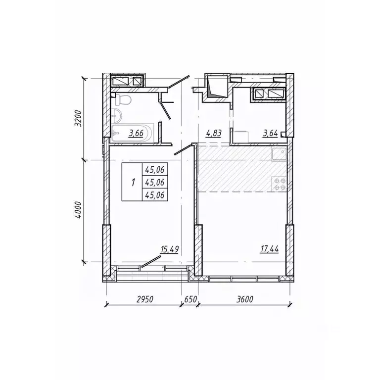 1-к кв. Приморский край, Владивосток просп. 100-летия Владивостока, ... - Фото 1