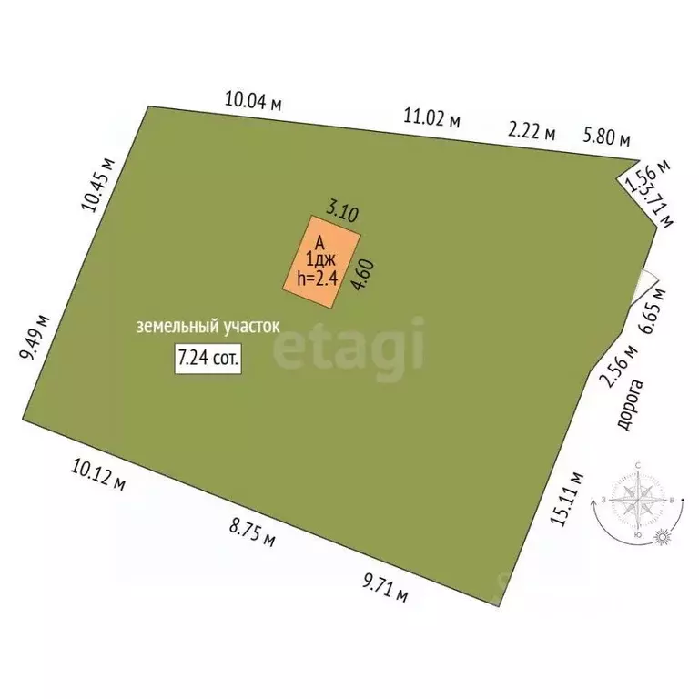 Участок в Ростовская область, Ростов-на-Дону Покровский пер. (7.24 ... - Фото 2