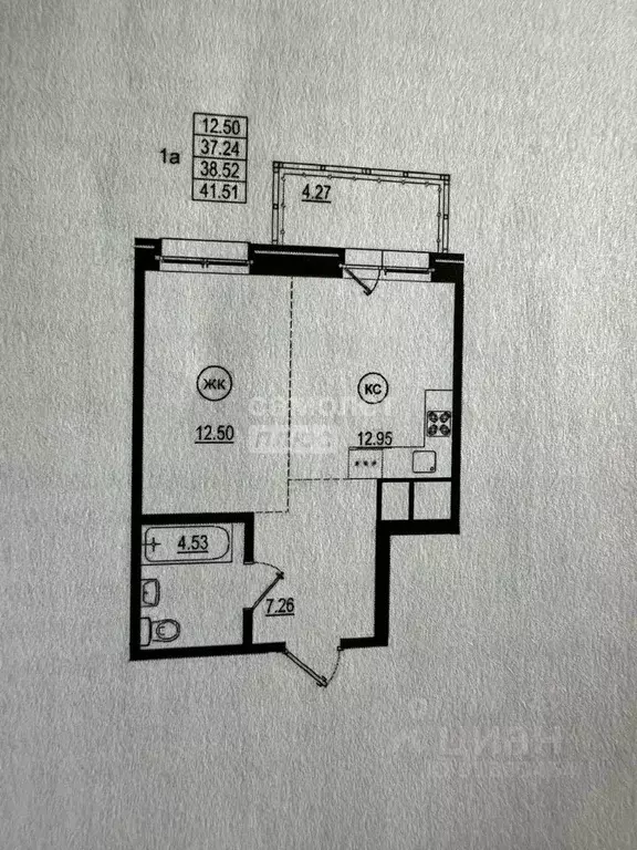 Свободной планировки кв. Иркутская область, Иркутск ул. Юрия ... - Фото 1