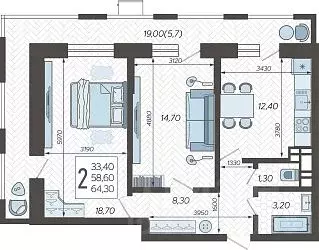 2-к кв. Краснодарский край, Краснодар 9-й километр мкр, ул. ... - Фото 1