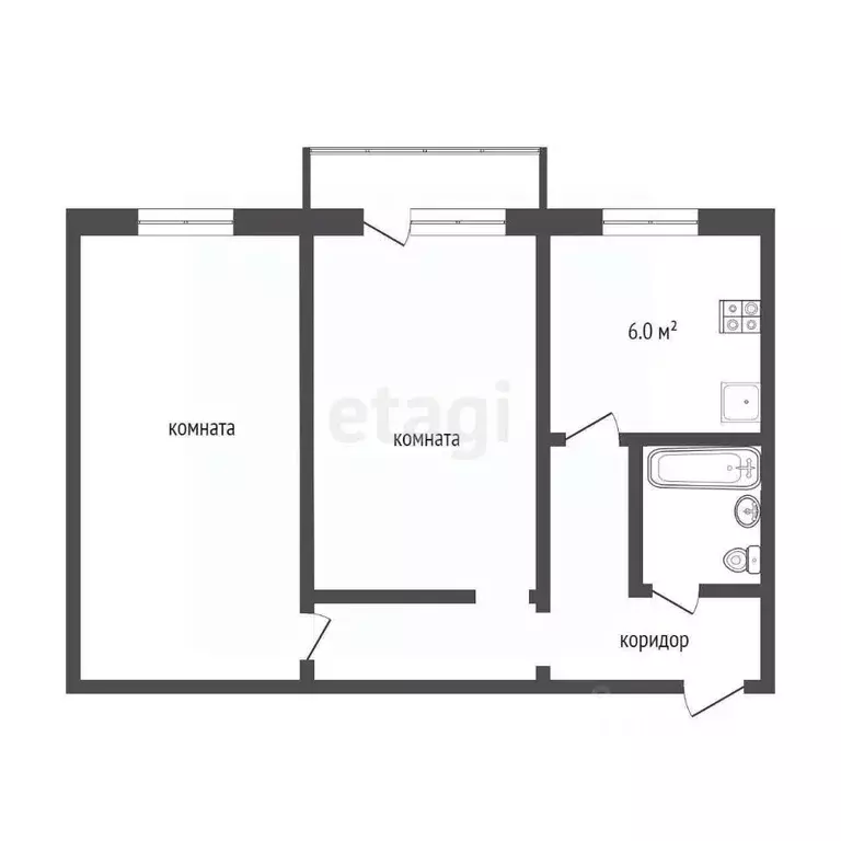 2-к кв. Челябинская область, Миасс ул. 8 Июля, 5 (43.3 м) - Фото 2
