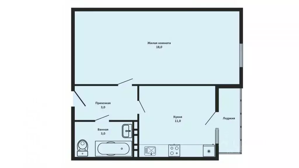 1-к кв. Краснодарский край, Краснодар пос. Березовый, ул. Профессора ... - Фото 2