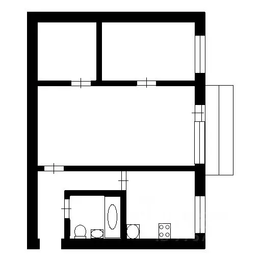 2-к кв. Брянская область, Брянск ул. Володарского, 54 (45.0 м) - Фото 2