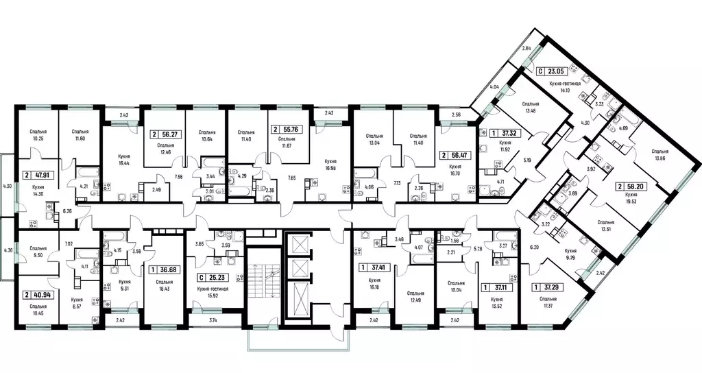 1-к кв. Ленинградская область, Мурино Всеволожский район, Урбанист ... - Фото 2