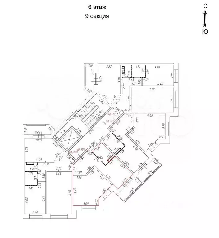 1-к. квартира, 48,3 м, 6/8 эт. - Фото 0