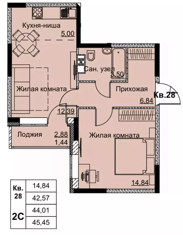 2-к кв. Удмуртия, Ижевск Строитель жилрайон, 6-й мкр, Притяжение жилой ... - Фото 1