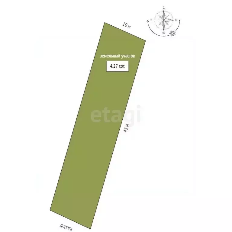 Участок в Севастополь Бентос ТСН, 30 (4.27 сот.) - Фото 1
