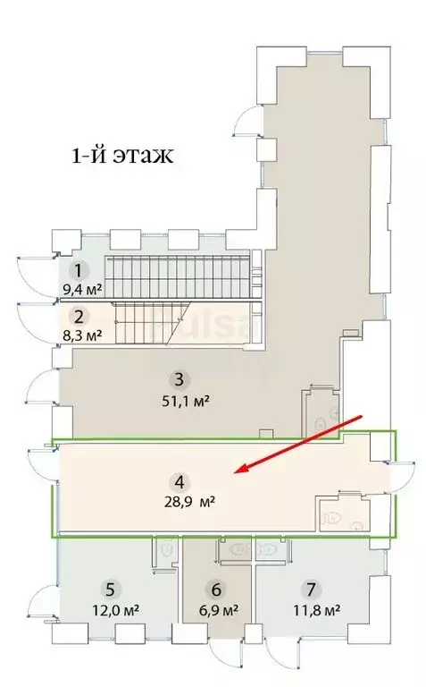 Офис (28.9 м) - Фото 2