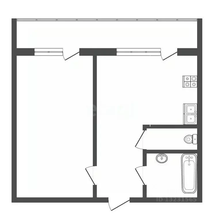 1-к кв. Челябинская область, Миасс ул. Колесова, 7 (34.5 м) - Фото 2