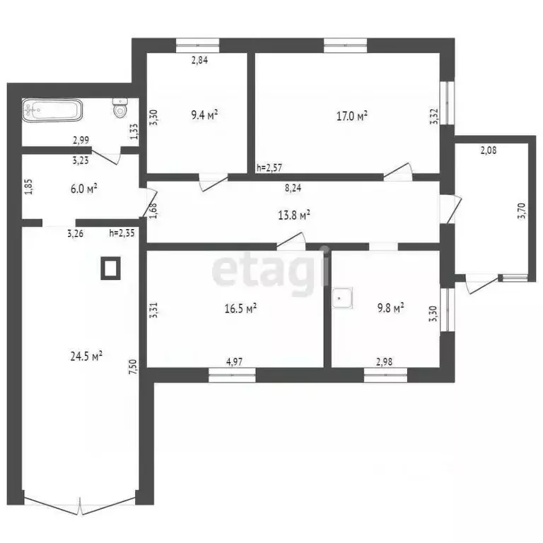 Дом в Кемеровская область, Новокузнецк ул. 1-я Семилетка, 13 (119 м) - Фото 2