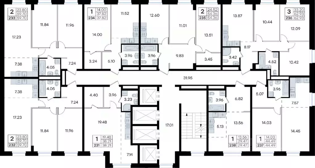 1-к кв. Приморский край, Владивосток ул. Тухачевского, 80 (44.49 м) - Фото 2