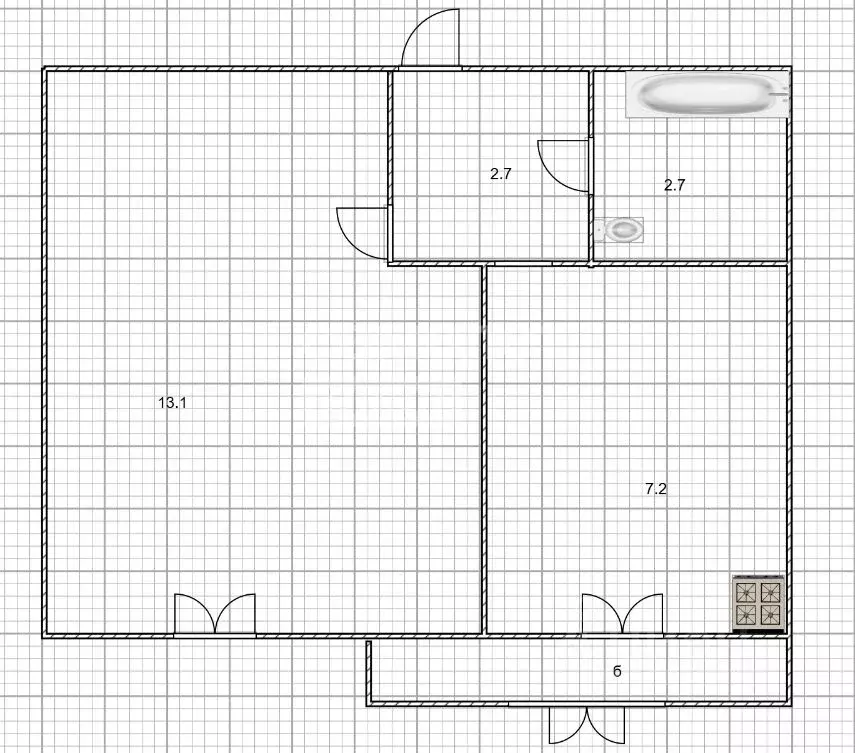 1-к кв. Ульяновская область, Ульяновск просп. Столыпина, 3 (25.7 м) - Фото 2