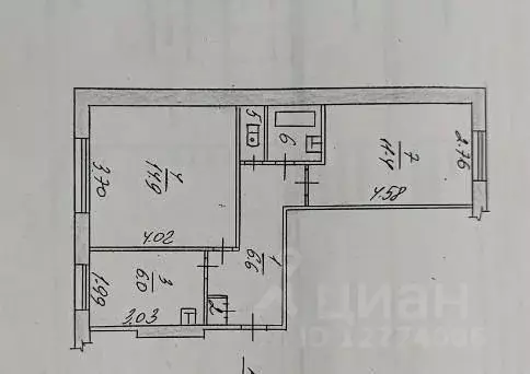 2-к кв. Татарстан, Набережные Челны пос. ЗЯБ, ул. Маршала Жукова, 13 ... - Фото 2