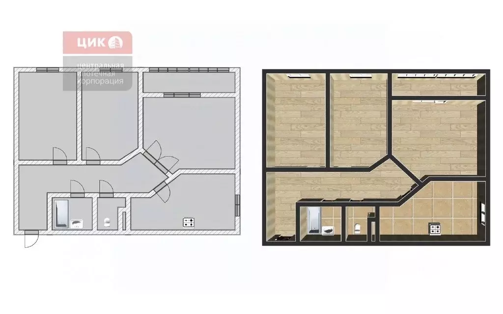 3-к кв. Рязанская область, Рязань ул. Шевченко, 82к1 (81.9 м) - Фото 1
