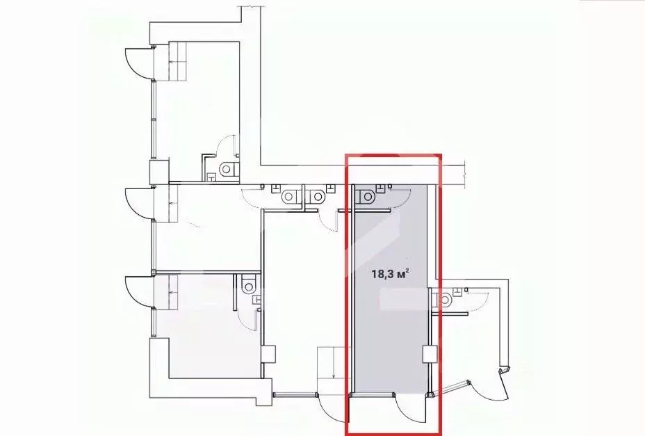 Торговая площадь в Москва просп. Мира, 97 (18 м) - Фото 1