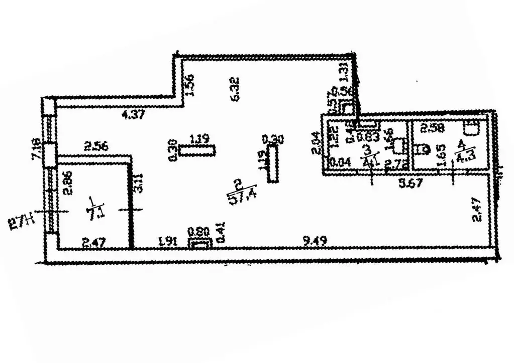Помещение свободного назначения в Санкт-Петербург просп. Патриотов, 35 ... - Фото 1