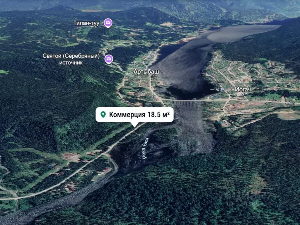 Торговая площадь в Алтай, Турочакский район, с. Артыбаш ул. Береговая, ... - Фото 2