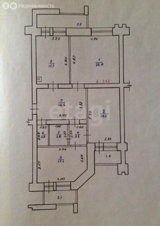 3-комнатная квартира: Чита, улица 9 Января, 91 (109.1 м) - Фото 1