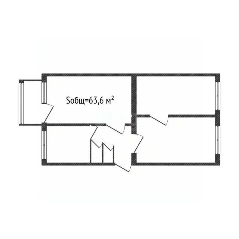 3-к кв. Брянская область, Унеча ул. Ленина, 15 (63.6 м) - Фото 0