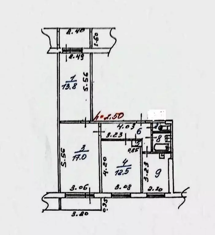 3-к кв. Кемеровская область, Новокузнецк ул. Кирова, 77 (59.9 м) - Фото 1